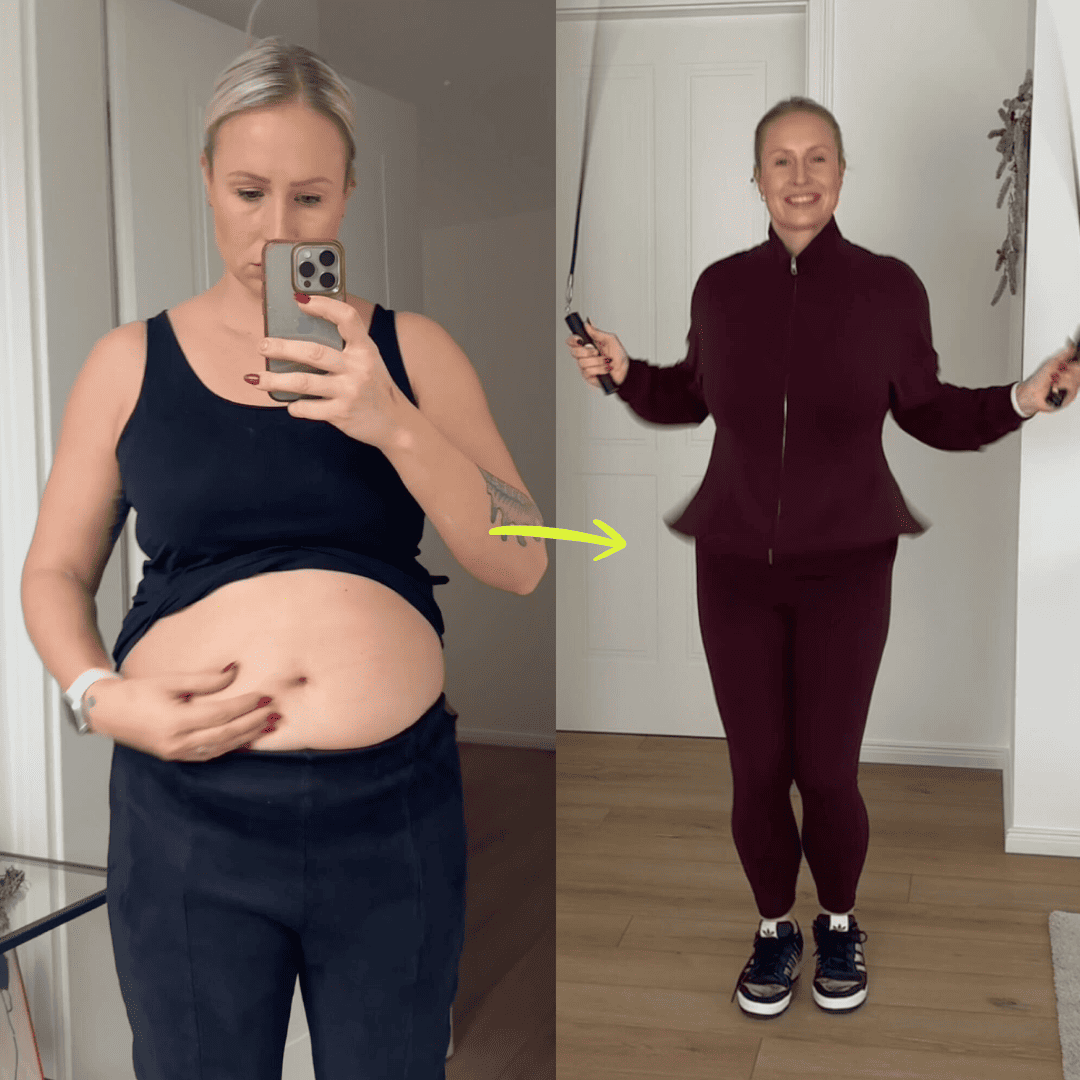 Vorher-Nachher Transformation Frau